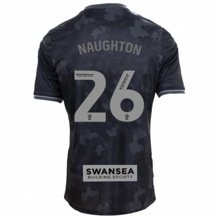 Kandiny Lapset Kyle Naughton #26 Musta Vieraspaita 2024/25 Lyhythihainen Paita T-Paita