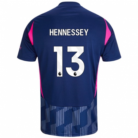 Kandiny Lapset Wayne Hennessey #13 Kuninkaallinen Pinkki Vieraspaita 2024/25 Lyhythihainen Paita T-Paita