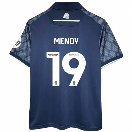 Kandiny Lapset Jacob Mendy #19 Musta Vieraspaita 2024/25 Lyhythihainen Paita T-Paita