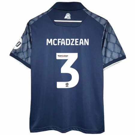 Kandiny Lapset Callum Mcfadzean #3 Musta Vieraspaita 2024/25 Lyhythihainen Paita T-Paita