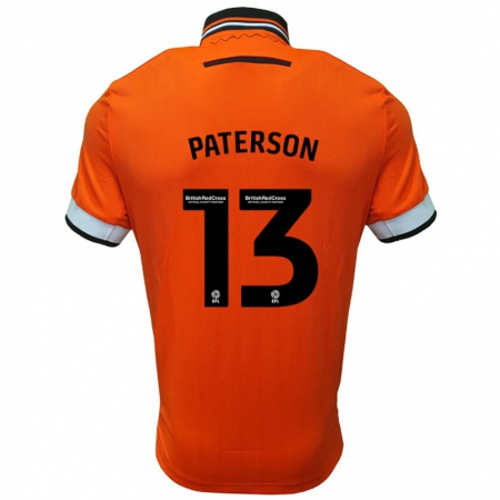 Kandiny Lapset Callum Paterson #13 Oranssi Valkoinen Vieraspaita 2024/25 Lyhythihainen Paita T-Paita