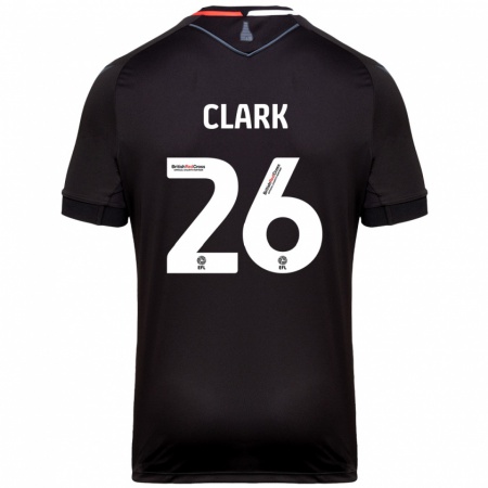 Kandiny Lapset Ciaran Clark #26 Musta Vieraspaita 2024/25 Lyhythihainen Paita T-Paita