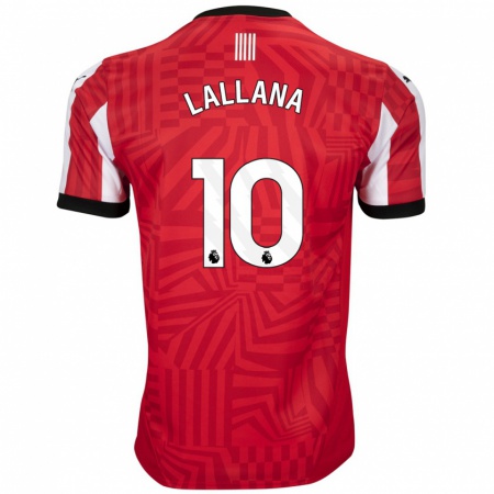 Kandiny Miesten Adam Lallana #10 Punainen Valkoinen Kotipaita 2024/25 Lyhythihainen Paita T-Paita