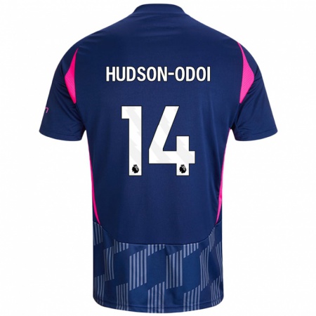 Kandiny Miesten Callum Hudson-Odoi #14 Kuninkaallinen Pinkki Vieraspaita 2024/25 Lyhythihainen Paita T-Paita