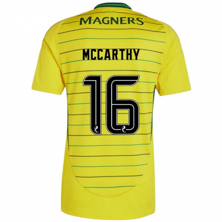 Kandiny Miesten James Mccarthy #16 Keltainen Vieraspaita 2024/25 Lyhythihainen Paita T-Paita