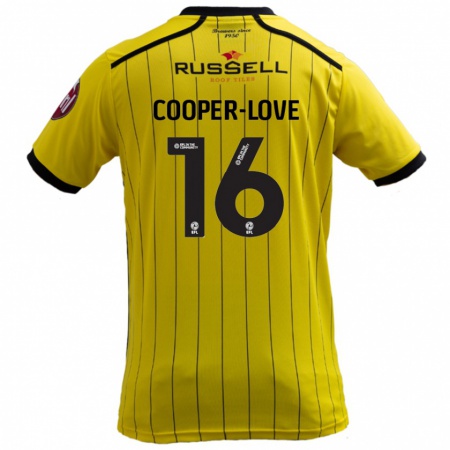 Kandiny Lapset Jack Cooper-Love #16 Keltainen Kotipaita 2024/25 Lyhythihainen Paita T-Paita