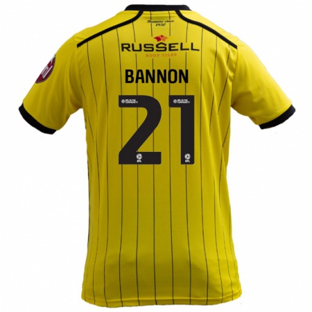 Kandiny Lapset Alex Bannon #21 Keltainen Kotipaita 2024/25 Lyhythihainen Paita T-Paita