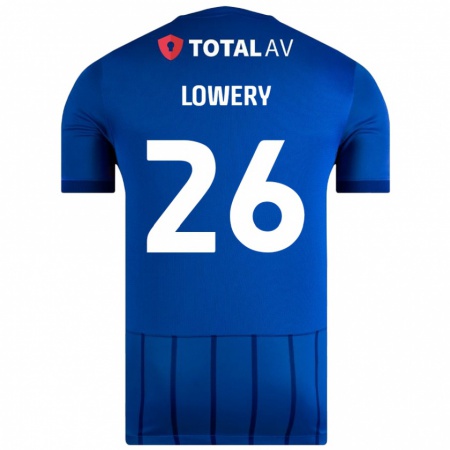 Kandiny Lapset Tom Lowery #26 Sininen Kotipaita 2024/25 Lyhythihainen Paita T-Paita