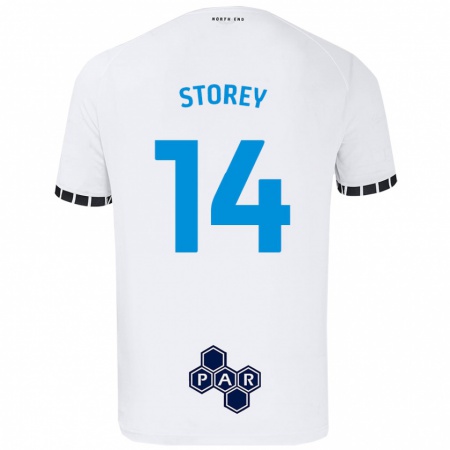 Kandiny Lapset Jordan Storey #14 Valkoinen Kotipaita 2024/25 Lyhythihainen Paita T-Paita