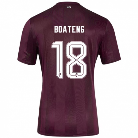 Kandiny Lapset Malachi Boateng #18 Burgundia Kotipaita 2024/25 Lyhythihainen Paita T-Paita