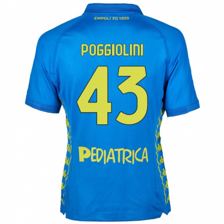 Kandiny Lapset Duccio Poggiolini #43 Sininen Kotipaita 2024/25 Lyhythihainen Paita T-Paita