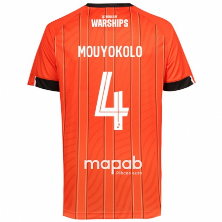 Kandiny Lapset Loris Mouyokolo #4 Oranssi Kotipaita 2024/25 Lyhythihainen Paita T-Paita