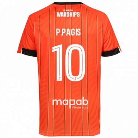 Kandiny Lapset Pablo Pagis #10 Oranssi Kotipaita 2024/25 Lyhythihainen Paita T-Paita