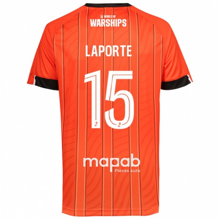 Kandiny Lapset Julien Laporte #15 Oranssi Kotipaita 2024/25 Lyhythihainen Paita T-Paita