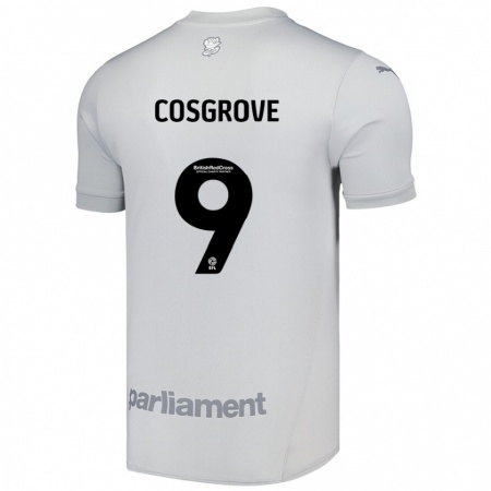 Kandiny Lapset Sam Cosgrove #9 Hopeanharmaa Vieraspaita 2024/25 Lyhythihainen Paita T-Paita