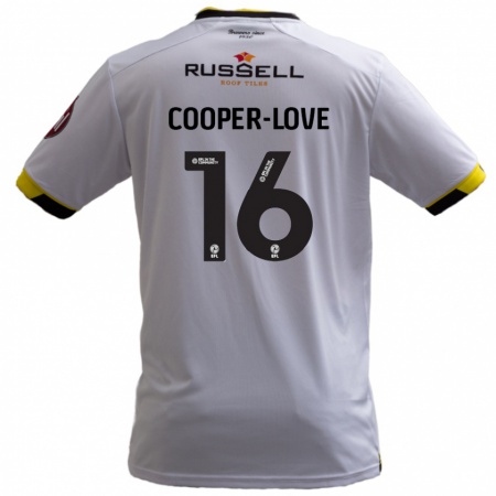 Kandiny Lapset Jack Cooper-Love #16 Valkoinen Vieraspaita 2024/25 Lyhythihainen Paita T-Paita