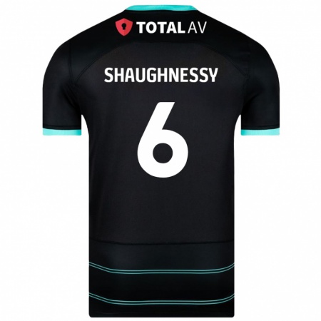 Kandiny Lapset Conor Shaughnessy #6 Musta Vieraspaita 2024/25 Lyhythihainen Paita T-Paita