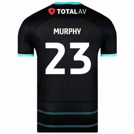 Kandiny Lapset Josh Murphy #23 Musta Vieraspaita 2024/25 Lyhythihainen Paita T-Paita