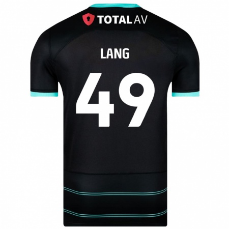 Kandiny Lapset Callum Lang #49 Musta Vieraspaita 2024/25 Lyhythihainen Paita T-Paita