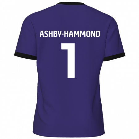 Kandiny Lapset Taye Ashby-Hammond #1 Violetti Vieraspaita 2024/25 Lyhythihainen Paita T-Paita