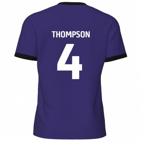 Kandiny Lapset Nathan Thompson #4 Violetti Vieraspaita 2024/25 Lyhythihainen Paita T-Paita