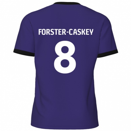 Kandiny Lapset Jake Forster-Caskey #8 Violetti Vieraspaita 2024/25 Lyhythihainen Paita T-Paita