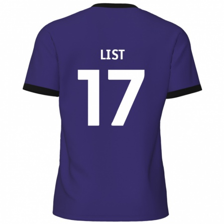 Kandiny Lapset Elliott List #17 Violetti Vieraspaita 2024/25 Lyhythihainen Paita T-Paita