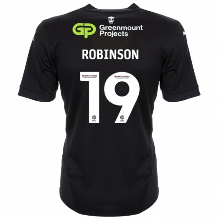 Kandiny Lapset Luke Robinson #19 Musta Vieraspaita 2024/25 Lyhythihainen Paita T-Paita