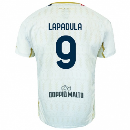 Kandiny Lapset Gianluca Lapadula #9 Valkoinen Vieraspaita 2024/25 Lyhythihainen Paita T-Paita