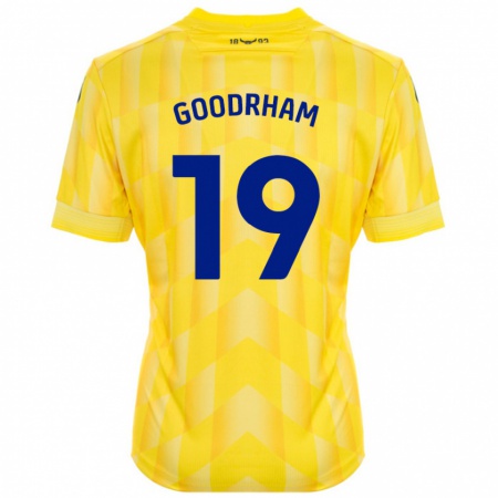 Kandiny Miesten Tyler Goodrham #19 Keltainen Kotipaita 2024/25 Lyhythihainen Paita T-Paita