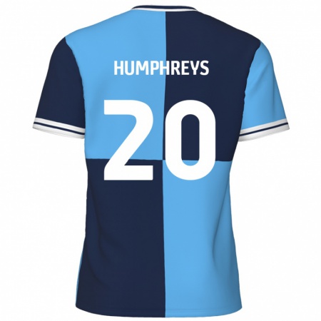 Kandiny Miesten Cameron Humphreys #20 Taivaansininen Tummansininen Kotipaita 2024/25 Lyhythihainen Paita T-Paita