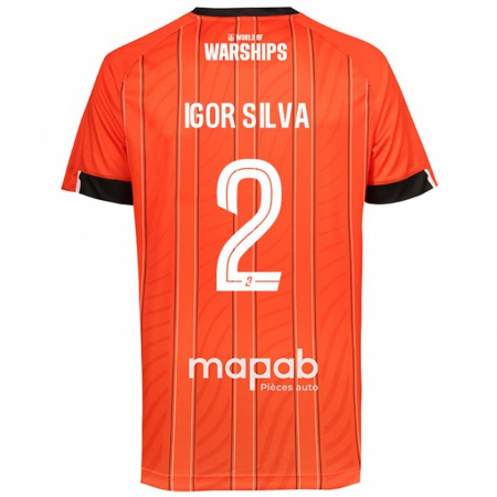 Kandiny Miesten Igor Silva #2 Oranssi Kotipaita 2024/25 Lyhythihainen Paita T-Paita