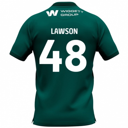 Kandiny Miesten Sha'mar Lawson #48 Vihreä Vieraspaita 2024/25 Lyhythihainen Paita T-Paita