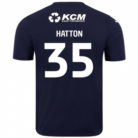 Kandiny Miesten Ben Hatton #35 Tummansininen Vieraspaita 2024/25 Lyhythihainen Paita T-Paita