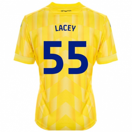 Kandiny Naisten Aaron Lacey #55 Keltainen Kotipaita 2024/25 Lyhythihainen Paita T-Paita