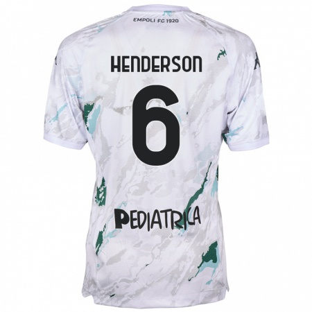 Kandiny Naisten Liam Henderson #6 Harmaa Vieraspaita 2024/25 Lyhythihainen Paita T-Paita